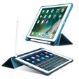 Tok iPad 9.7 2018 / 2017/ Air / Air 2, Smartcase tolltartóval, kék